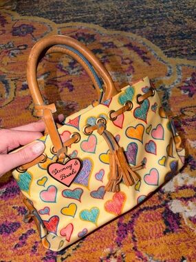 Dooney & Bourke Heart-Print Leather purse